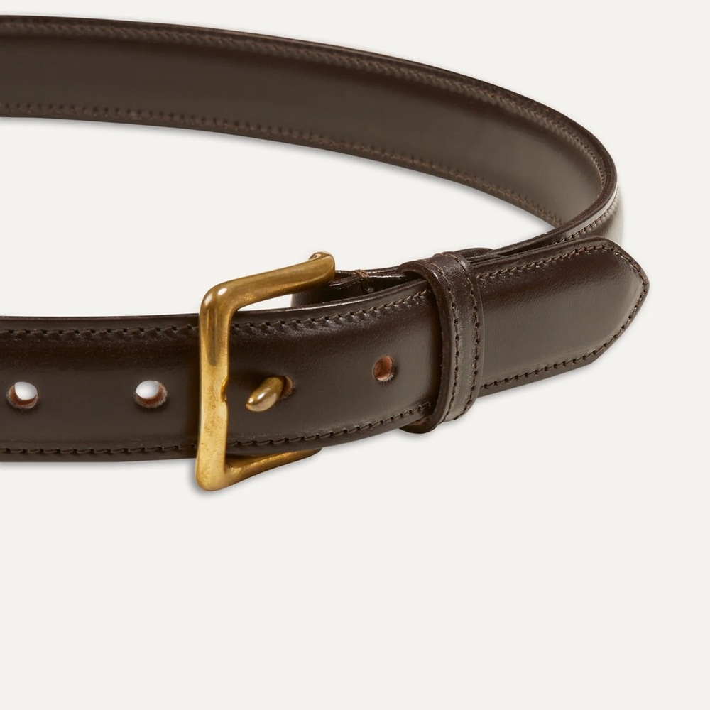Boys Chocolate Brown Leather Belt – XS/S (4–7)